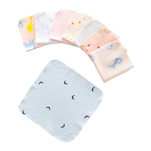 Infant small handkerchief, baby milk wipe, mouth towel, wholesale cotton children's square towel, handkerchief towel, baby face towel