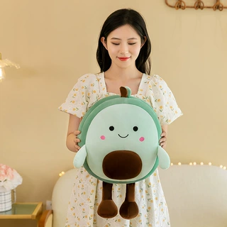 新款网红可爱牛油果抱枕玩偶公仔毛绒玩具布偶女生睡觉床上女孩超