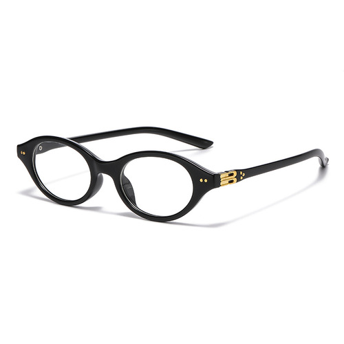 Vintage Oval Bookworm Reading Glasses Cross-border European and American Style High-end Fashion Mature Men and Women's Single Vision Reading Glasses 