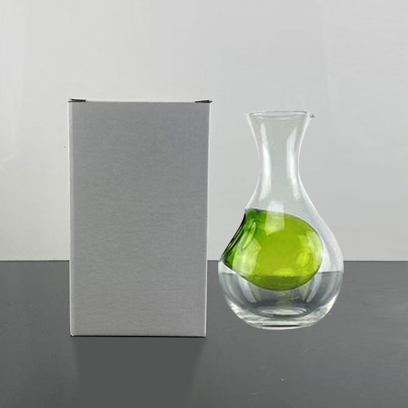 Chuangsitt vidrio hielo vino pote helado vino separador vino pourer hámster nido sala de enfriamiento pulgar cóncavo agujero sake taza