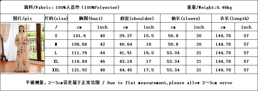 AB162中文尺寸表