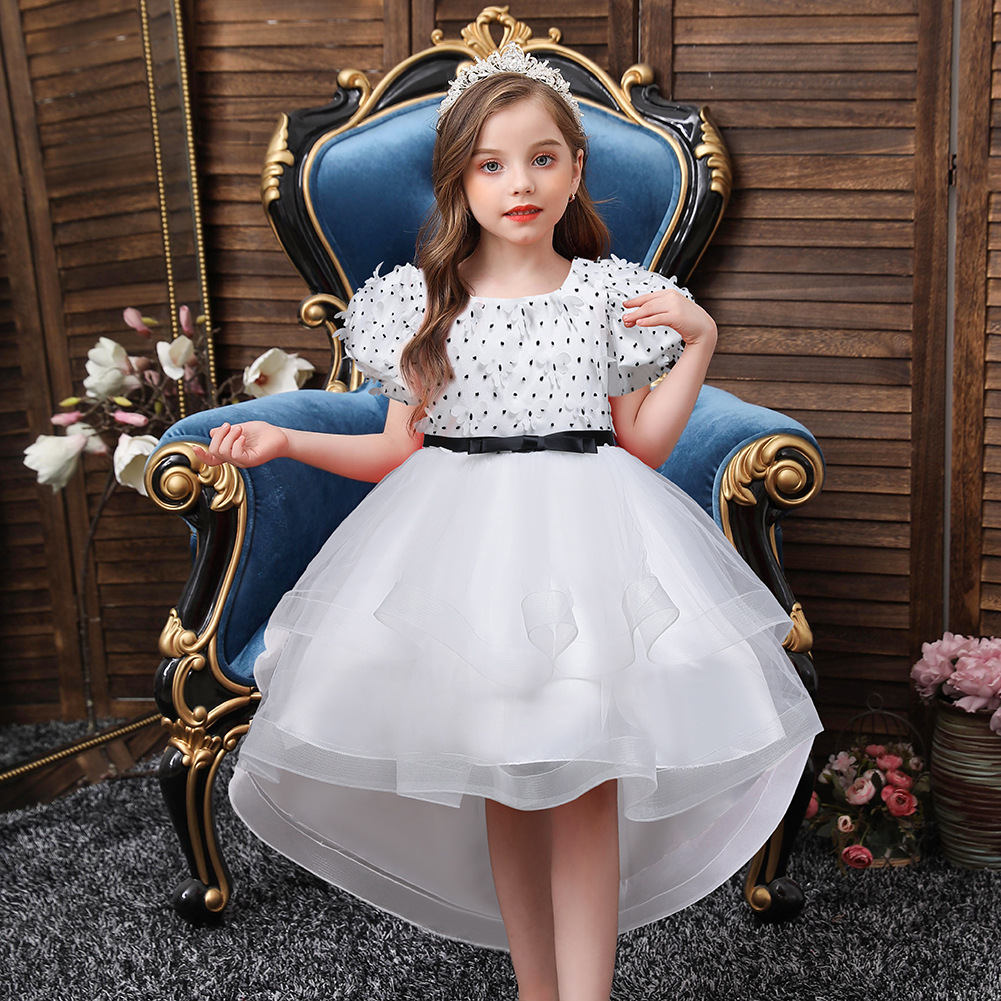 Vestido de madre vestido de niña de flores vestido de princesa de encaje para niños pettiskirt cola de milano vestido de novia ropa de rendimiento