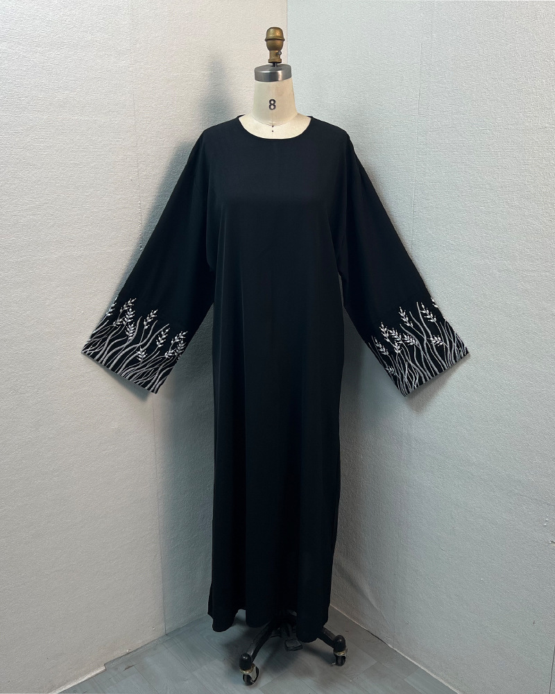 F430 Foreign Trade Cross-border E-commerce Dubai Arab Embroidered Robe Fashion Long Dress In Stock_ecoleips.com