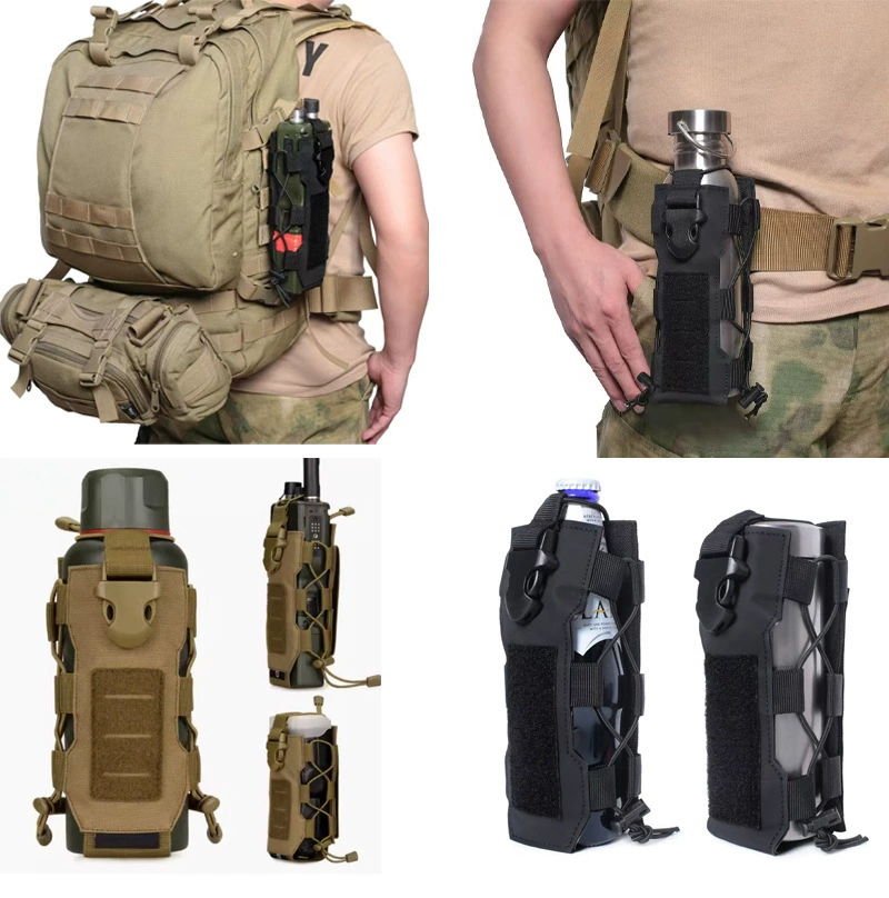 Travel water bottle outside climbing for hiking, tactics organizer bag, elastic walkie talkie, 152 pair