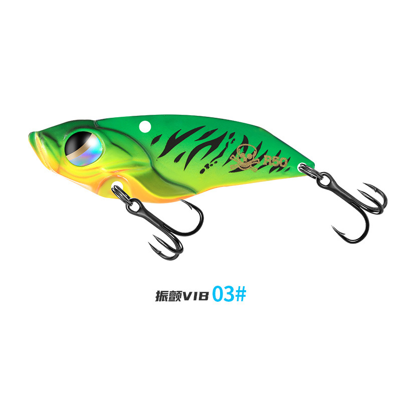 Aohu バイブ ルアー ショベル バイブ ルアー ハードベイト 4X 強化 3 フック漁具アクセサリー マイクロオブジェクト バイブ卸売