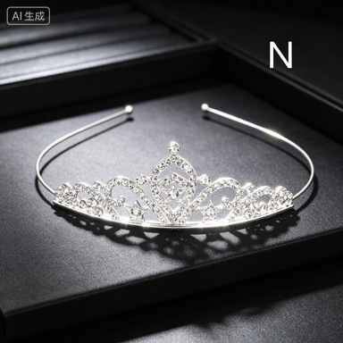 Diadema de Corona con Pedrería para Niñas de Aleación para Fiestas image 20