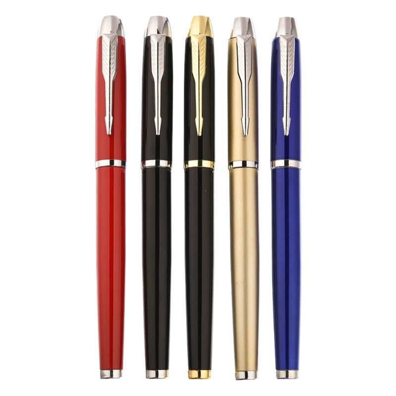 Cross-border wholesale black metal signature pen ball pen business advertising gifts neutral pen can process logo