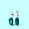 【304】Green Rabbit Spoon and Fork (Naked)