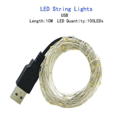 Cross-border LED string USB copper wire LED string waterproof LED string 5V LED string star LED string celebrity decoration light Christmas light string