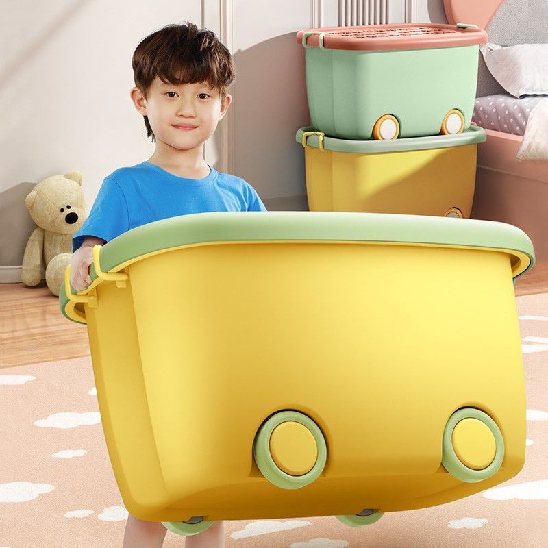 Toys Storage box children Toys a doll Storage box household Roller clothes Large Storage Finishing Box