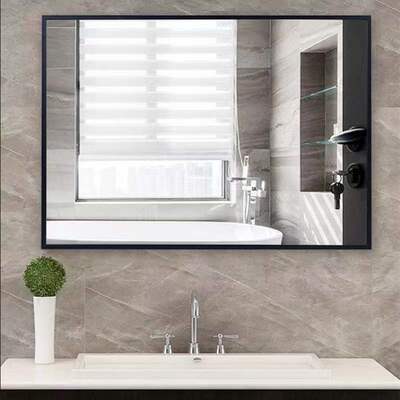 mirror Shower Room mirror autohesion household TOILET toilet Punch holes Makeup Wall mounted bathroom Glass