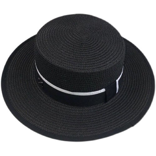 Korean fashion spring and summer new versatile woven flat hat sun protection hat cross-border foreign trade platform exclusively for beach straw hats
