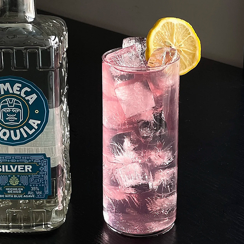 Taza japonesa de Collins, taza recta y delgada, taza de bebida larga, taza de jugo, simple taza de cóctel de té de hielo de Long Island