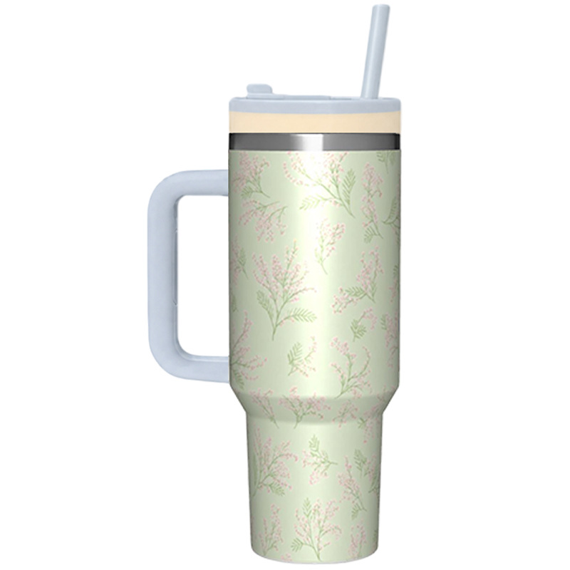 Nuevo mango de 40oz taza de aislamiento de acero inoxidable de gran capacidad taza de automóvil de aislamiento frío taza de agua taza personalizada