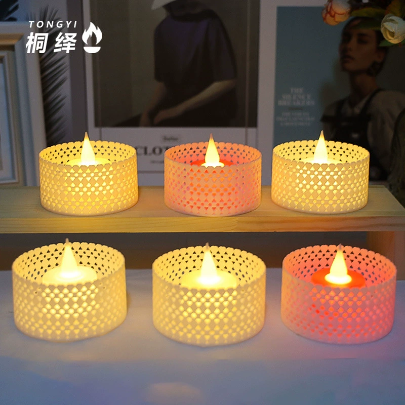 Электронный свет свечи светодиодный свет Вырезанный свет свечи день рождения украшения романтическая атмосфера предложение украшения мини-ночник