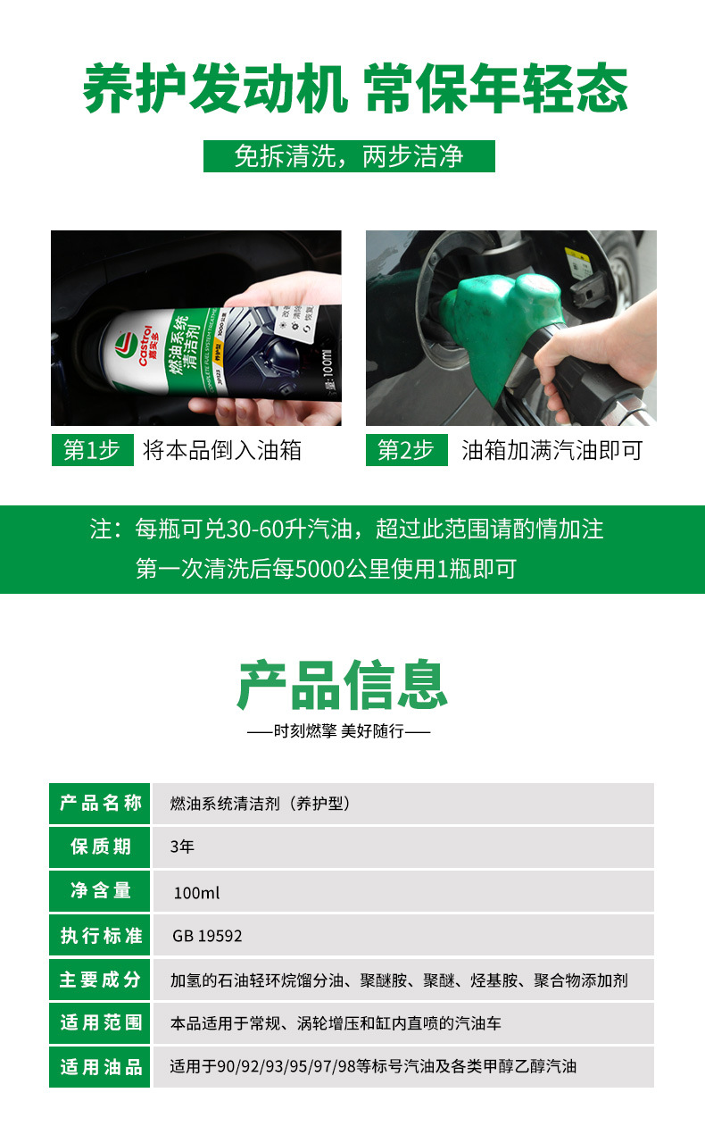 Fuel Treasure Removes Carbon Deposits, Gasoline Fuel Additive, Engine Improves Power, Reduces Fuel Consumption, Maintenance Type