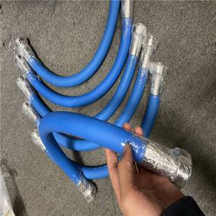 Gretel blue RN40 stainless steel wire sanitary high pressure rubber tube supplier can be equipped with Connector