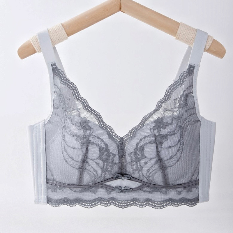 Vigo Secret 9151 Medium-Thick B Cup Elastic Cotton Soft and Comfortable Wireless Push-Up Adjustable Bra for Side Breast Support