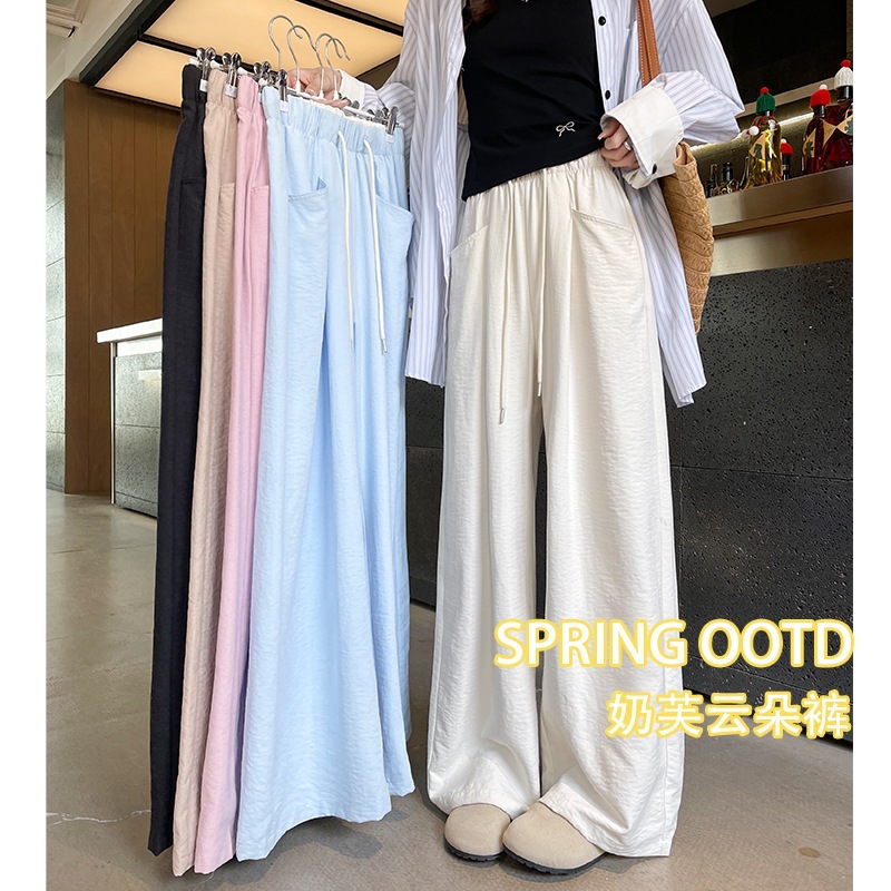 White spring summer trousers