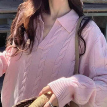 �n��POLO�I��ɫ���w�黨ᘿ�ë��Ů2025�ﶬ�¿�㼑��L�������³�