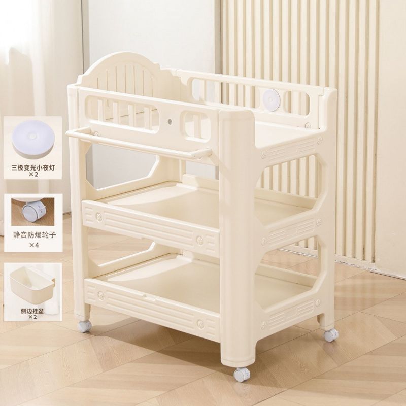 Cama multifuncional PE 3 - en - 1 multifuncional plegable para niños cambiando pañales tocando bañera estilo de alto valor facial