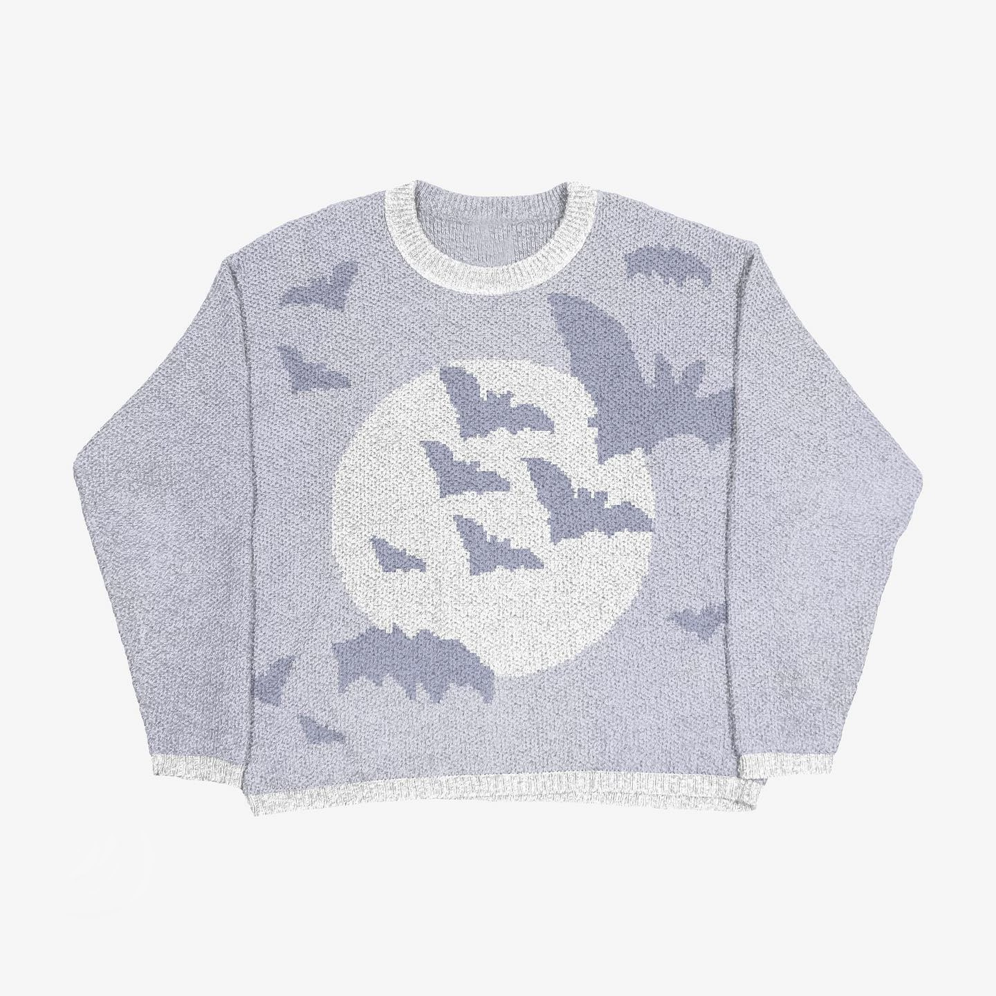 Свитер ZSIIBO oversize вязанный, demi-season круглый ворот, длинный рукав, европейский стиль
