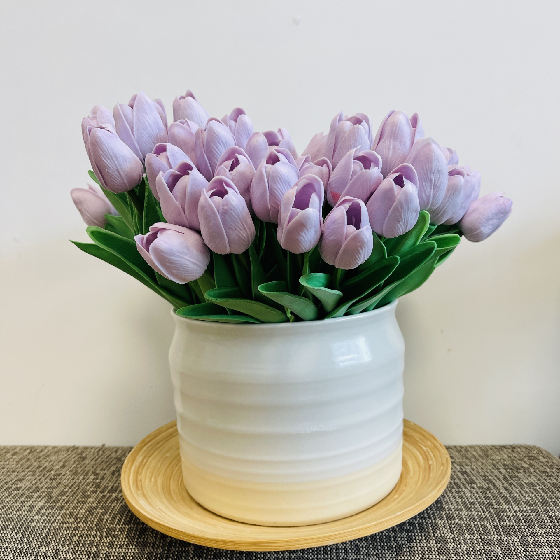 Meihe marca tulipán hogar flor artificial decoración sensación decoración al por mayor flor falsa hidratante salón decoración Nordic pu