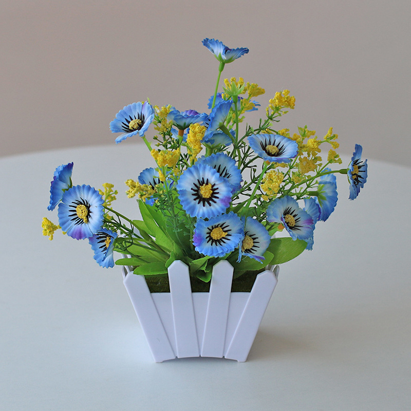 Planta artificial bonsai eucalipto Lysiana flor artificial planta verde Planta artificial decoración del hogar Fuente de la fábrica