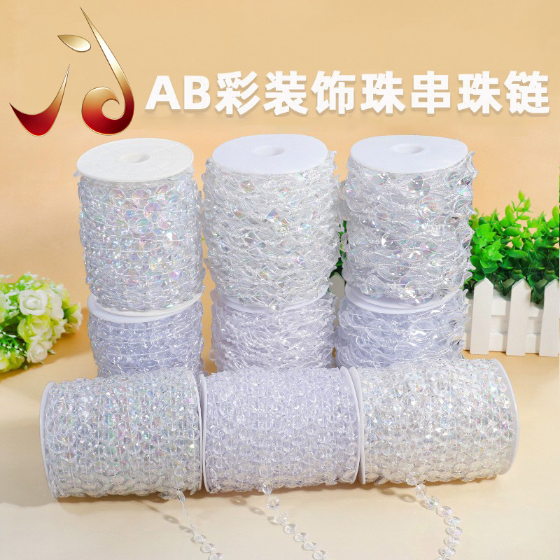 Acrylic Line Curtain Beads Wedding Beads Curtain Wedding Crystal Road Lead Stage Ceiling Decoration Crystal Christmas Tree Beads