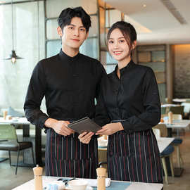 酒店服务员工作服女长袖餐饮咖啡厅饭店烘焙服装蛋糕奶茶店套装