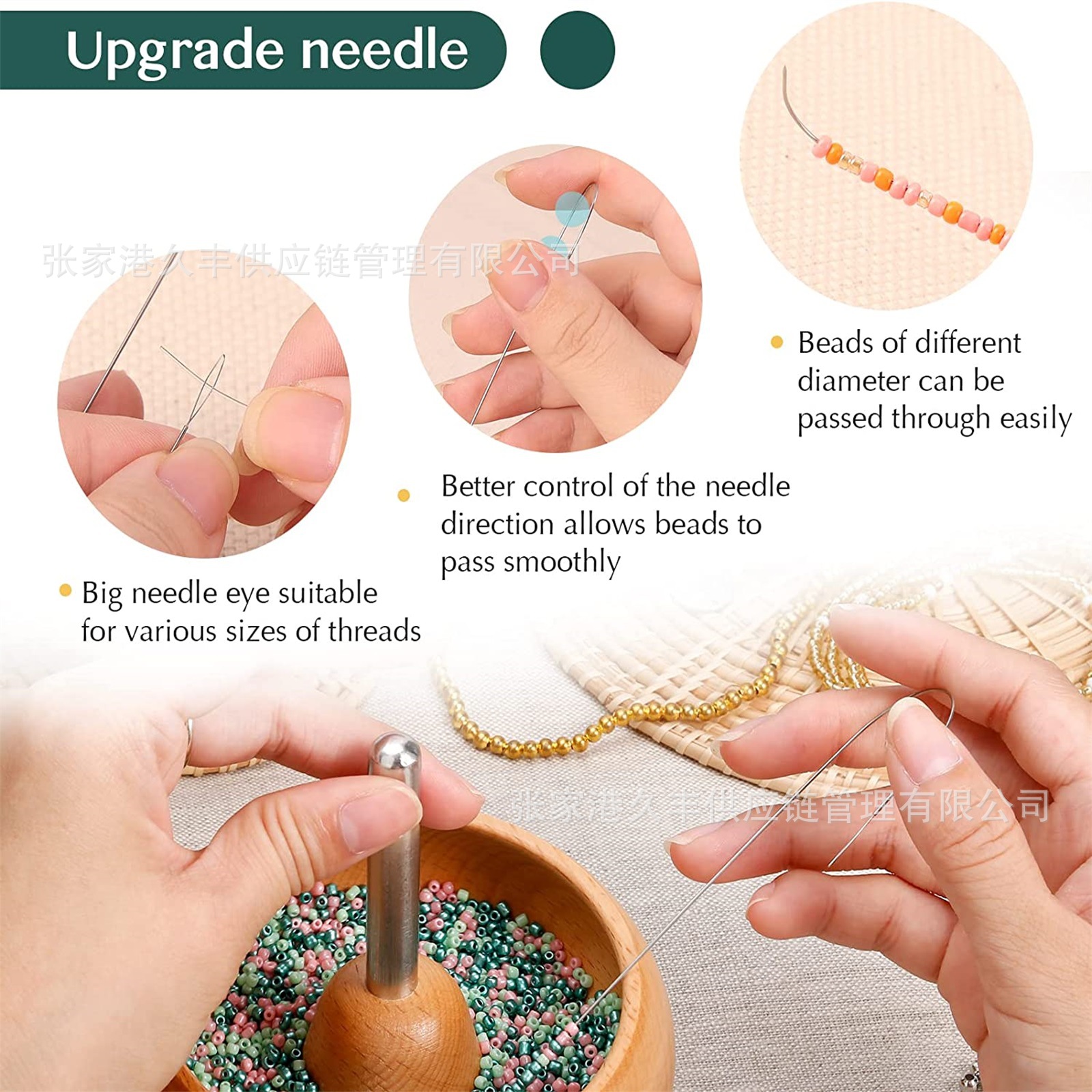 Transfronterizo con cuentas Bowl set beadspinner hecho a mano DIY tejido de madera maciza pulsera de cuentas de arroz herramienta image 4