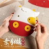 manual weave Bag Influx of cattle lovely Lucky cow Diagonal package gift self-control knapsack diy Material package