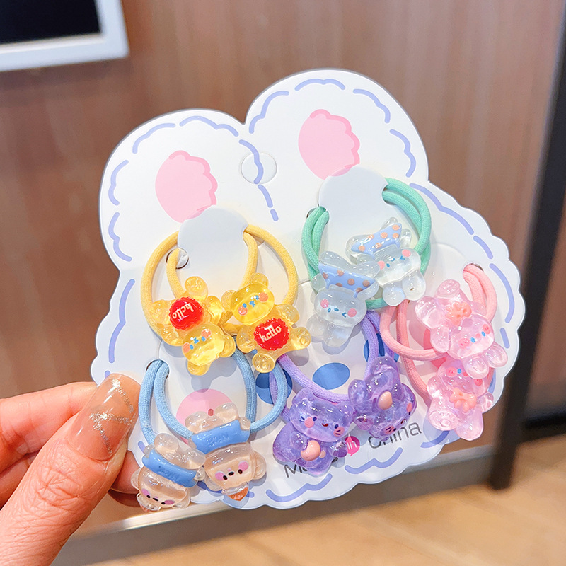 10 small bear models/card