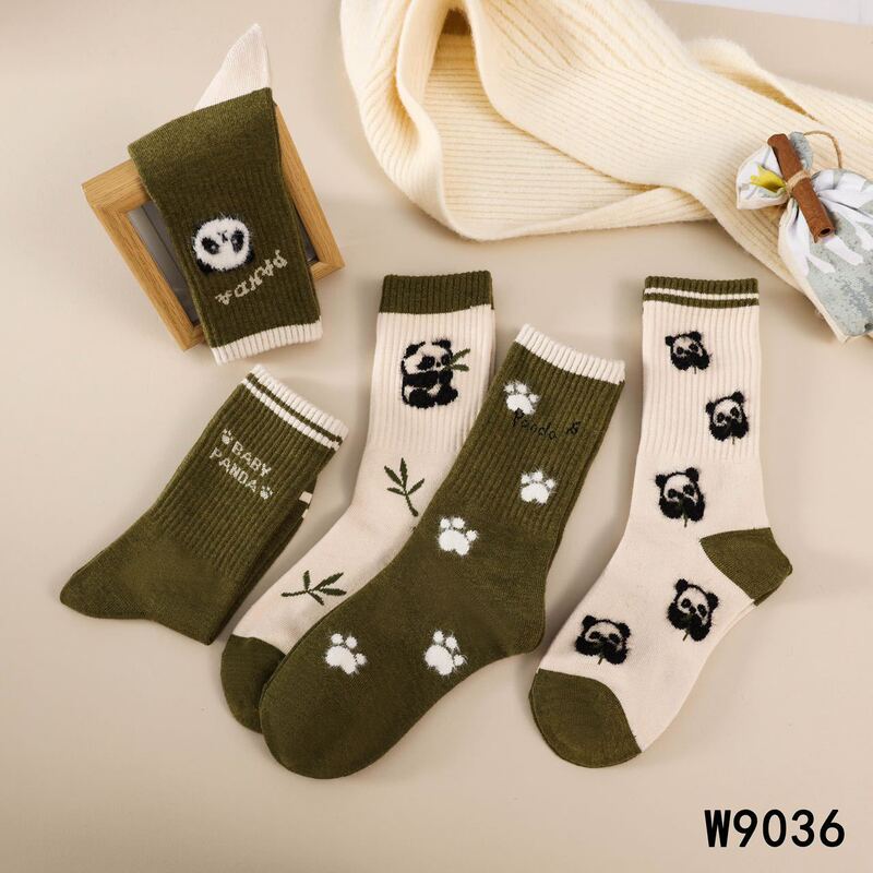 Autumn and winter wool long tube women's socks autumn and winter new women's cartoon wool socks warm casual heated wool women's socks Autumn and winter wool long tube women's socks autumn and winter new women's cartoon wool socks warm casual heated wool women's socks