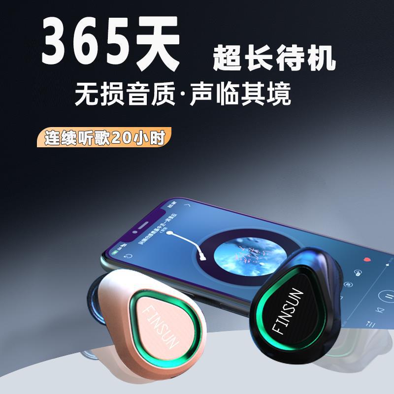 New Private Model M5 Mini Bluetooth Earphones Wireless In-Ear Sports Business Driving Hot-Selling Foreign Trade Source Factory