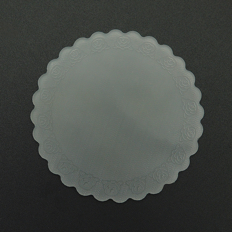 Creativo de silicona montaña Rosa encaje taza de té estera de aislamiento de PVC estera protectora para cocina comedor sala de estar comedor Mesa