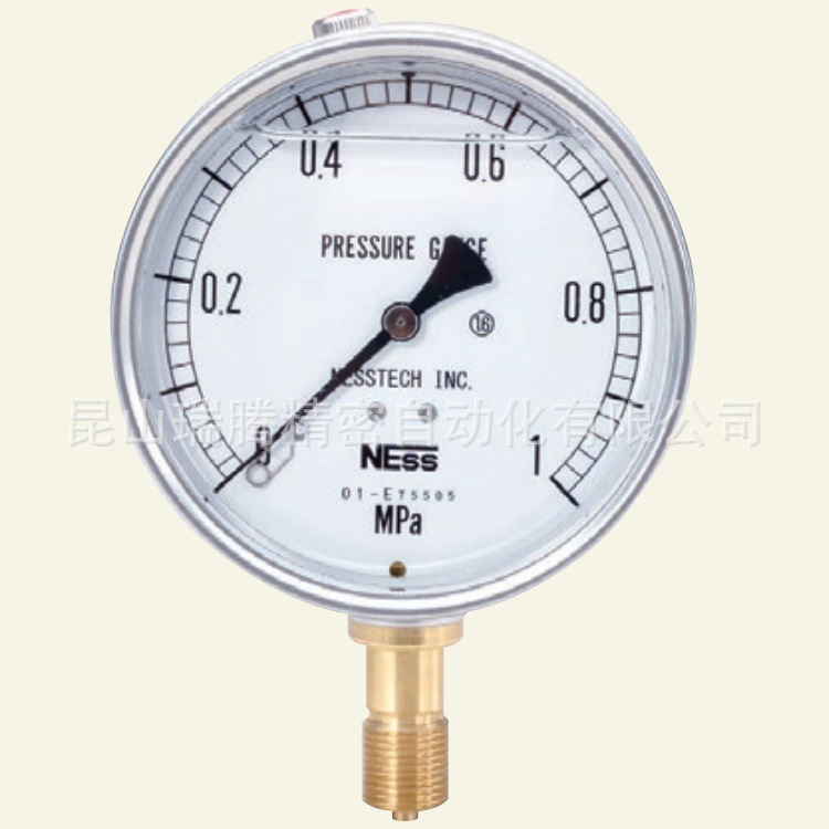 NESS充油压力表AU-G3/8-100X1MPa日本NESStech