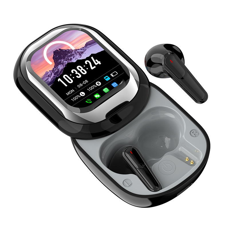 新型国境を越えた爆金TWS入耳式スクリーン付きbluetoothイヤホンノイズ低減透過式カラースクリーンタッチSE-ONE|undefined