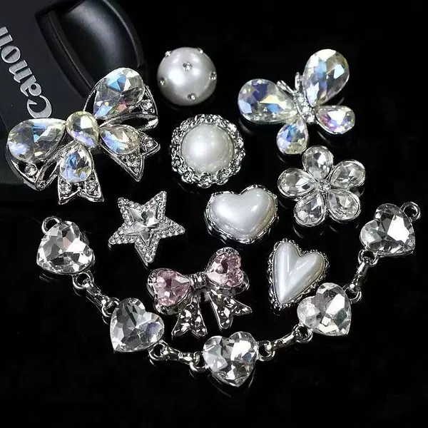 Sparkling V1-10 shoe flowers (shoes not included)