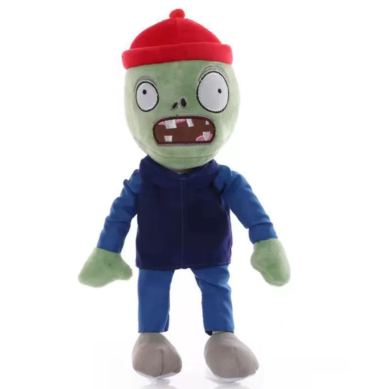 Мягкая игрушка 30 см Plants vs Zombies PVZ — бородатый зомби, декор