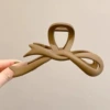 8# светло‑кофейный зажим‑бант