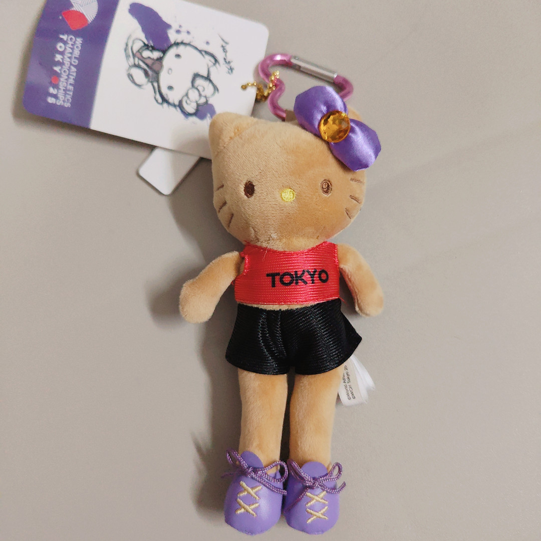 三里偶少女心長脚ユニコーン人魚貴婦人天使猫ぬいぐるみキーホルダー