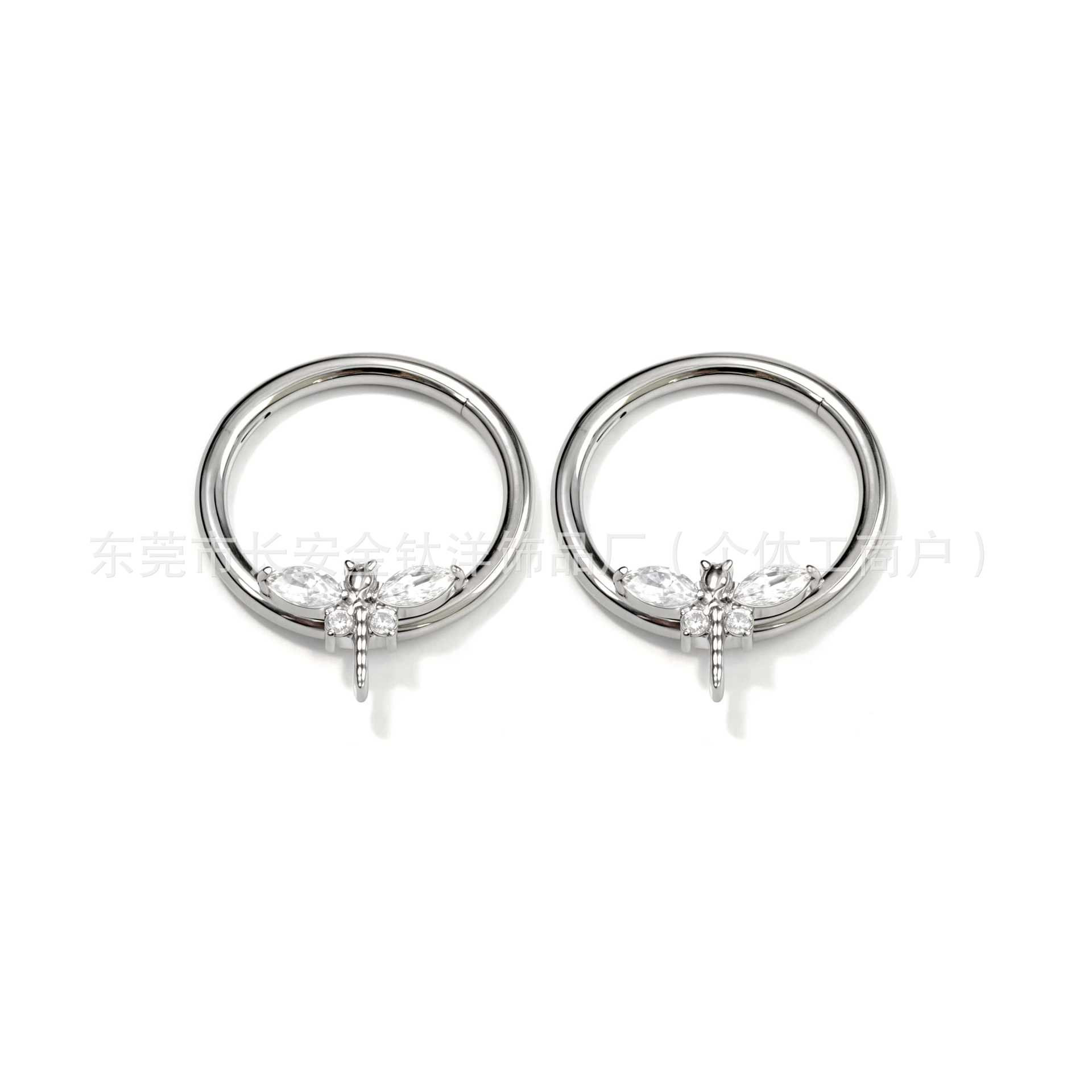 Pointed titanium steel lip stud product view