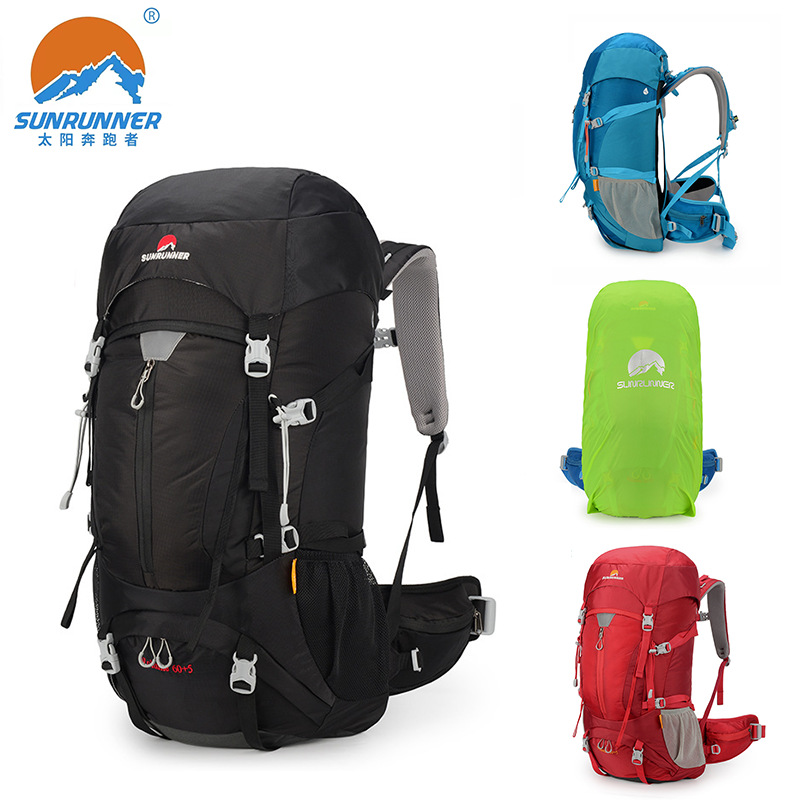 Backpack Cross-border Outdoor Hiking Backpack with Suspension Backrest, Large Capacity, Lightweight Sports Shoulder Bag, Hiking Pack