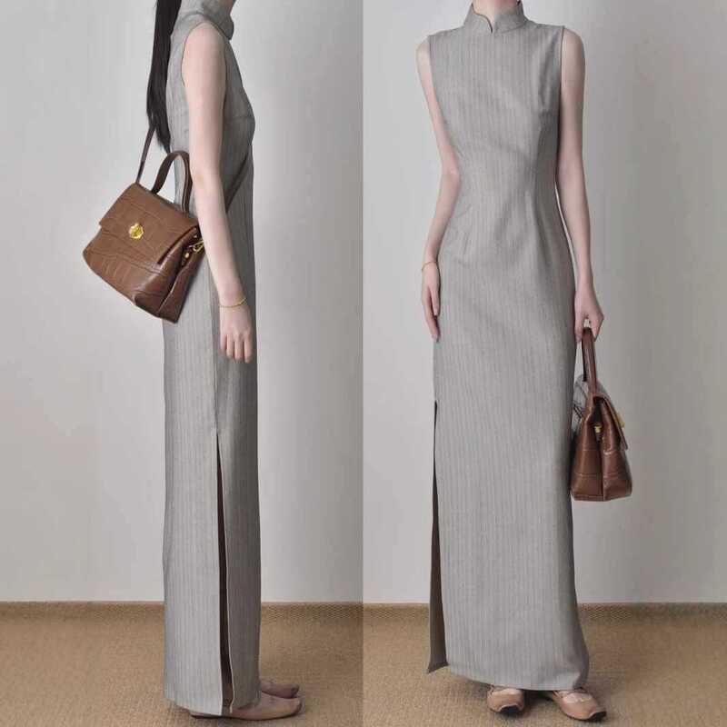 2026 Summer New Style New Chinese-Style Retro Improved Qipao Dress with Waist-Cinching, Slimming, and Versatile Design