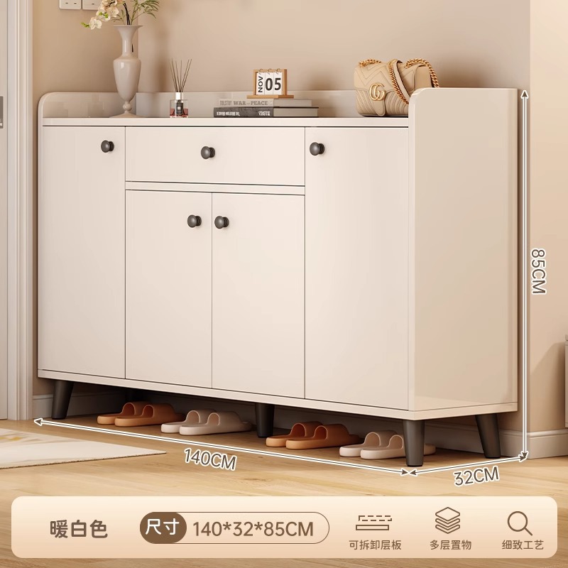 Armario de zapatos doméstico nuevo tipo 2025 explosión interior almacenamiento integrado armario contra la pared armario portail rack de zapatos