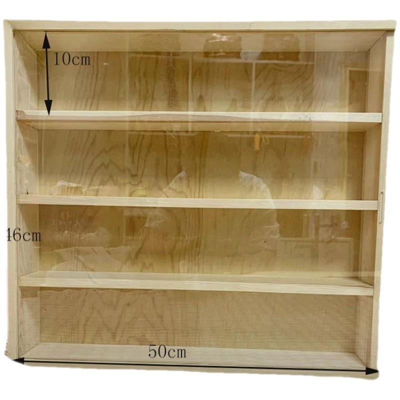 可娃娃手办  1置物架木挂墙收纳架盒收纳展示柜盲收纳架泡泡茉莉