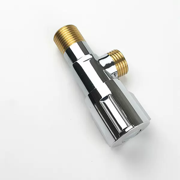 铜体铜牙热水器三角阀一进一出加厚马桶止水八字阀铜芯1/2角阀