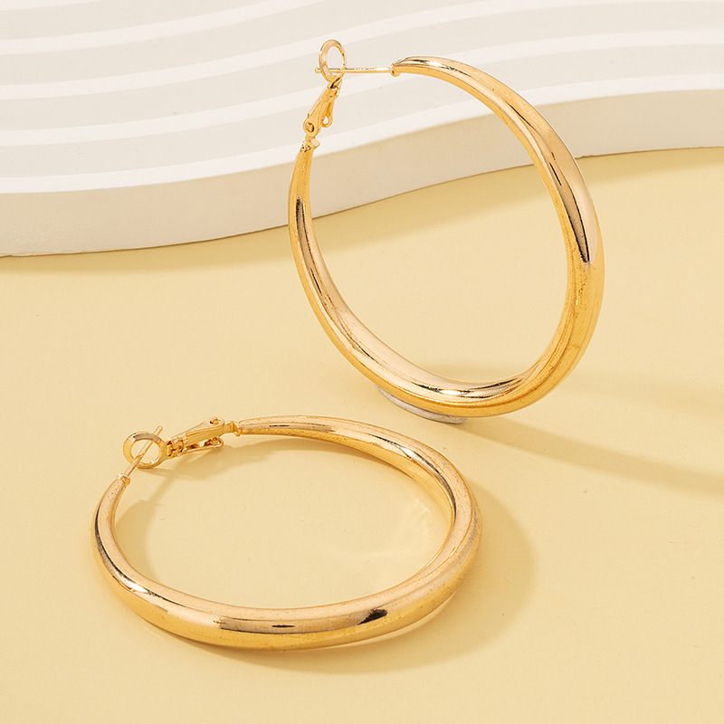 歐美時尚個性經典圓圈耳環女誇張復古高級感耳釘耳飾批發