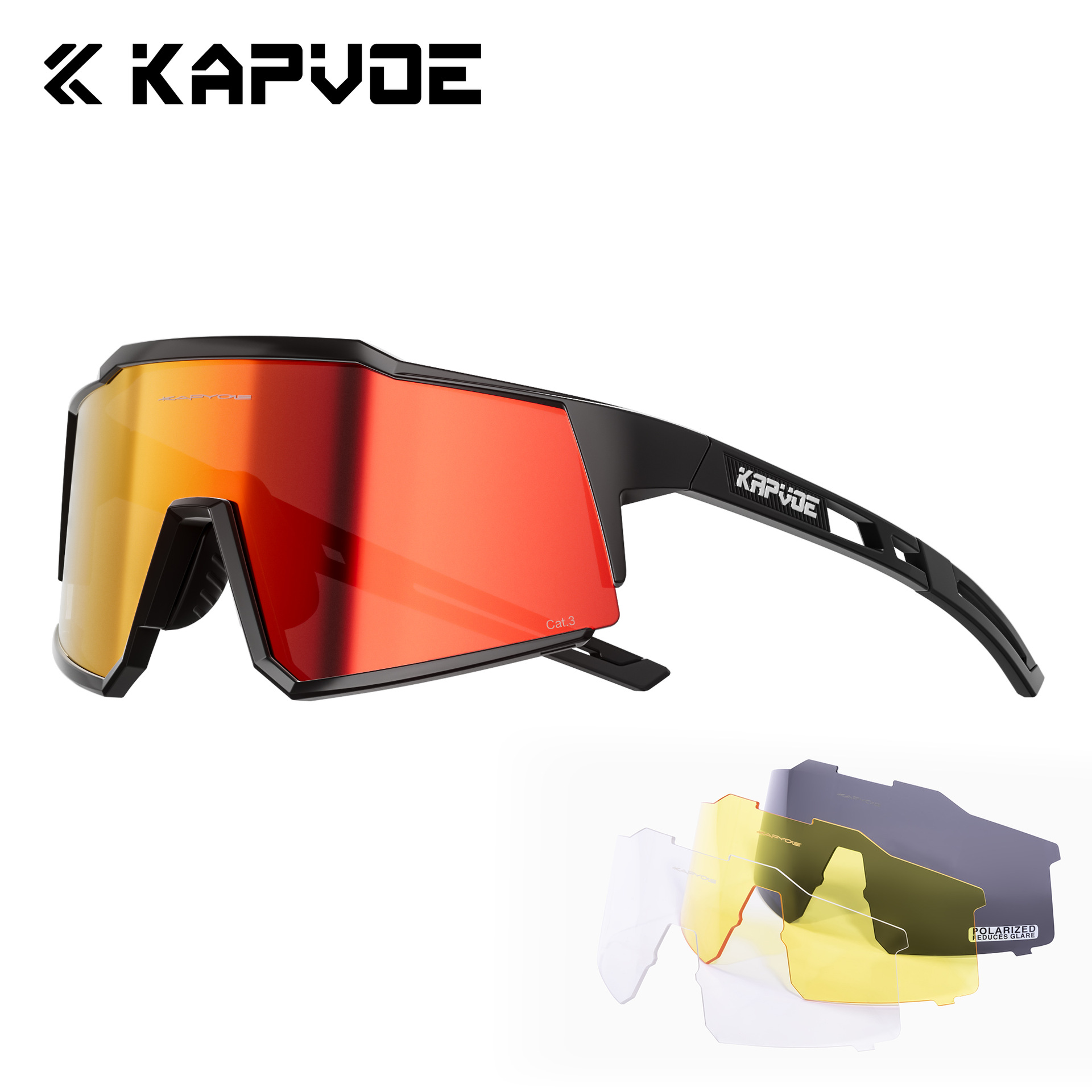 Gafas de Ciclismo Deportivas de TR90 Polarizadas a Prueba de Viento para Ciclismo